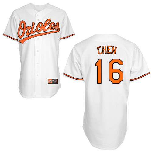 Wei-Yin Chen #16 MLB Jersey-Baltimore Orioles Men's Authentic Home White Cool Base Baseball Jersey